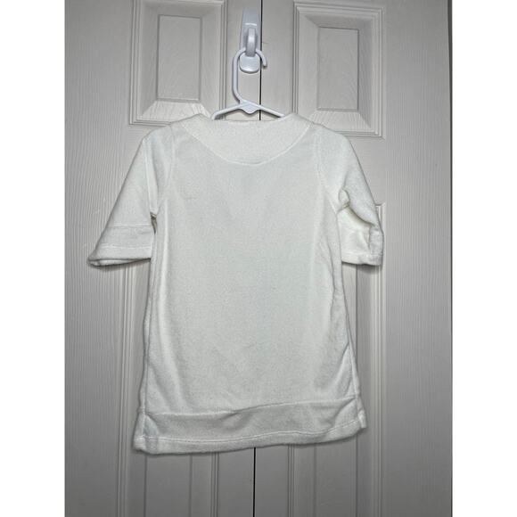 NEW CabanaLife Toddler Girl White Terry Cloth Swim Cover Up Size 2T UPF 50+ - Picture 6 of 8